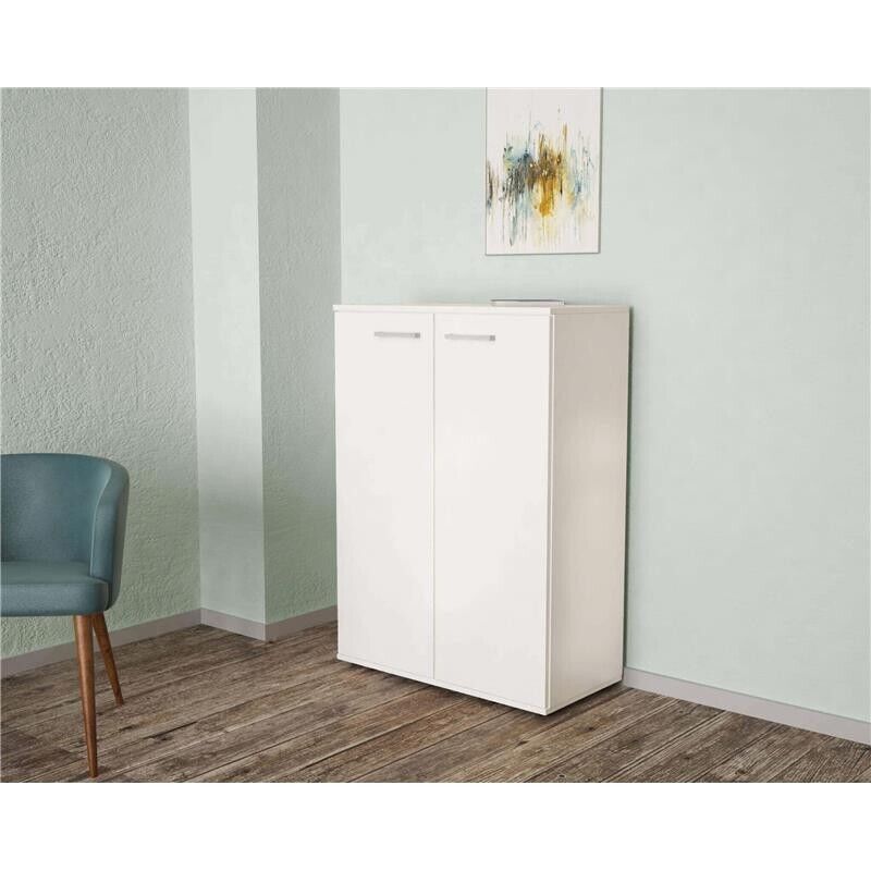 MOBILETTO RIVER CON 2 ANTE 68 X 34 X H93,5 CM IN COLORE BIANCO