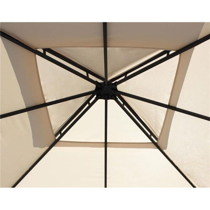 GAZEBO BOSTON CON STRUTTURA IN ACCIAIO 3 X 3 MT