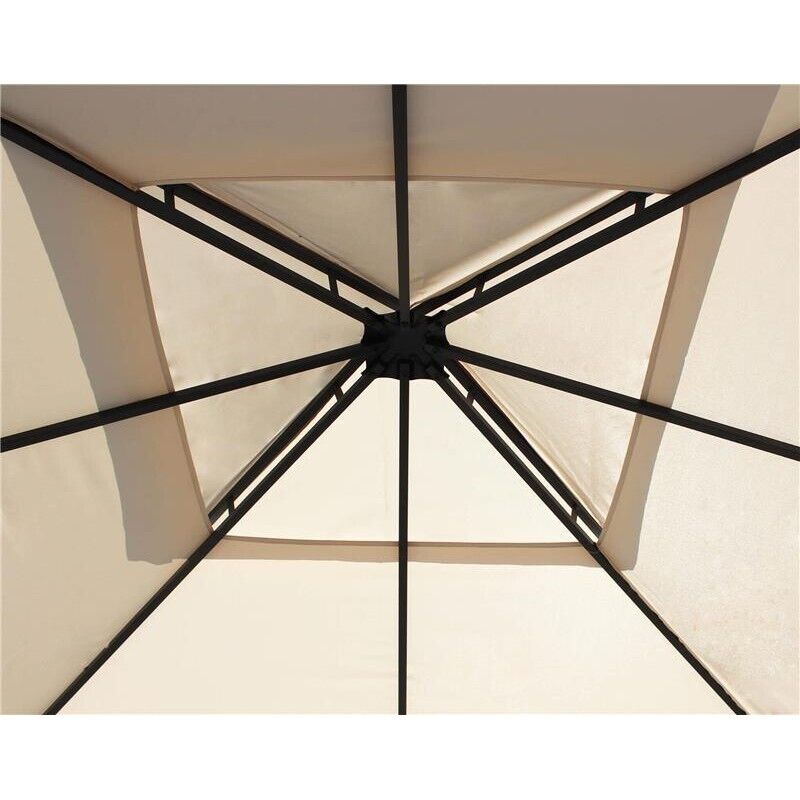 GAZEBO BOSTON CON STRUTTURA IN ACCIAIO 3 X 3 MT