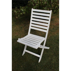 SEDIA SERENA PIEGHEVOLE SENZA BRACCIOLI IN COLORE BIANCO