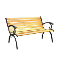 PANCHINA REAL REALIZZATA CON STRUTTURA IN GHISA E LEGNO 126 X 60 X H77 CM