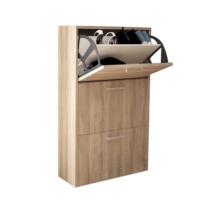 SCARPIERA MOLLY 3 ANTE A RIBALTA OLMO CHIARO 59 X 25 X H105 CM