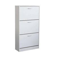 SCARPIERA VICKY BIANCA CON 3 ANTE A RIBALTA 60 X 24 X H115 CM