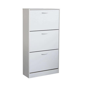 SCARPIERA VICKY BIANCA CON 3 ANTE A RIBALTA 60 X 24 X H115 CM