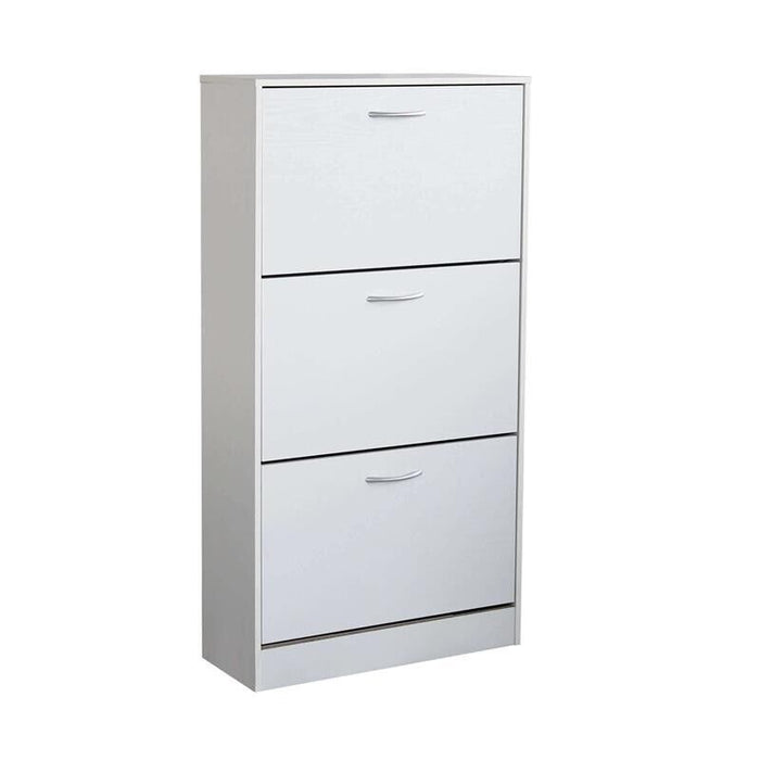 SCARPIERA VICKY BIANCA CON 3 ANTE A RIBALTA 60 X 24 X H115 CM