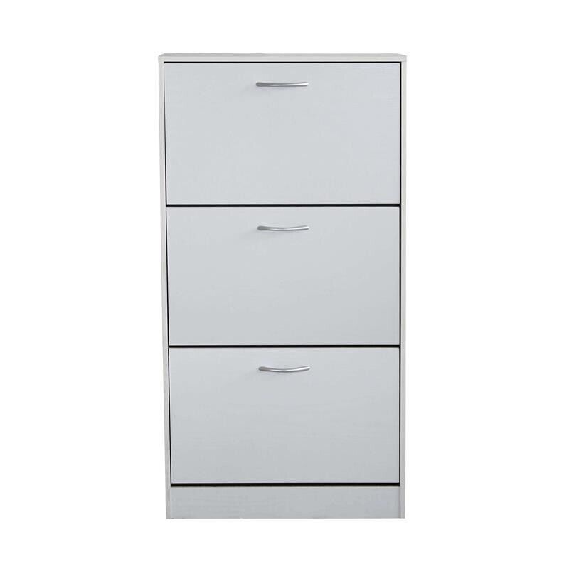 SCARPIERA VICKY BIANCA CON 3 ANTE A RIBALTA 60 X 24 X H115 CM