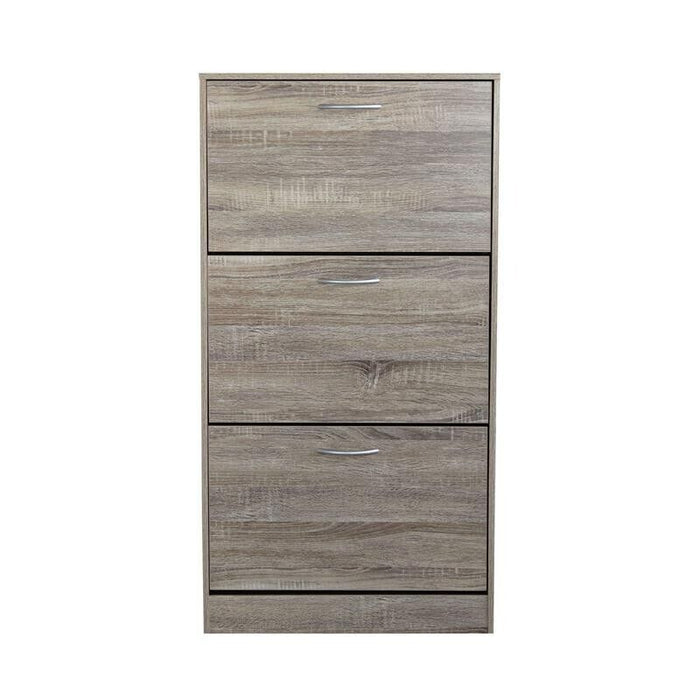 SCARPIERA VICKY LEGNO NATURALE CON 3 ANTE A RIBALTA 60 X 24 X H115 CM