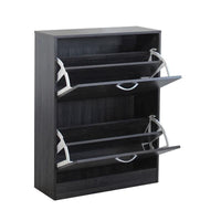 SCARPIERA SALLY GRIGIO SCURO CON 2 ANTE A RIBALTA 60 X 24 X H80 CM