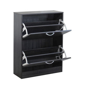 SCARPIERA SALLY GRIGIO SCURO CON 2 ANTE A RIBALTA 60 X 24 X H80 CM