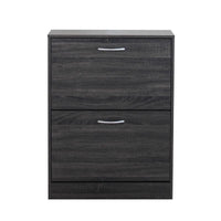 SCARPIERA SALLY GRIGIO SCURO CON 2 ANTE A RIBALTA 60 X 24 X H80 CM