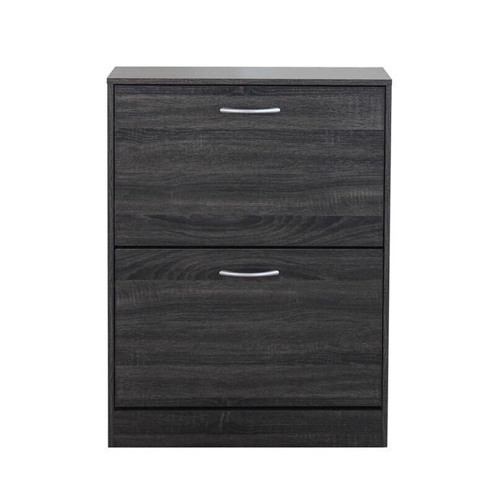 SCARPIERA SALLY GRIGIO SCURO CON 2 ANTE A RIBALTA 60 X 24 X H80 CM