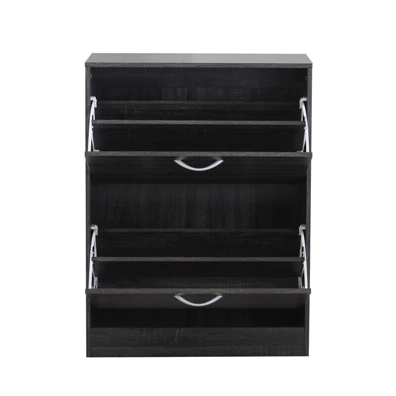 SCARPIERA SALLY GRIGIO SCURO CON 2 ANTE A RIBALTA 60 X 24 X H80 CM