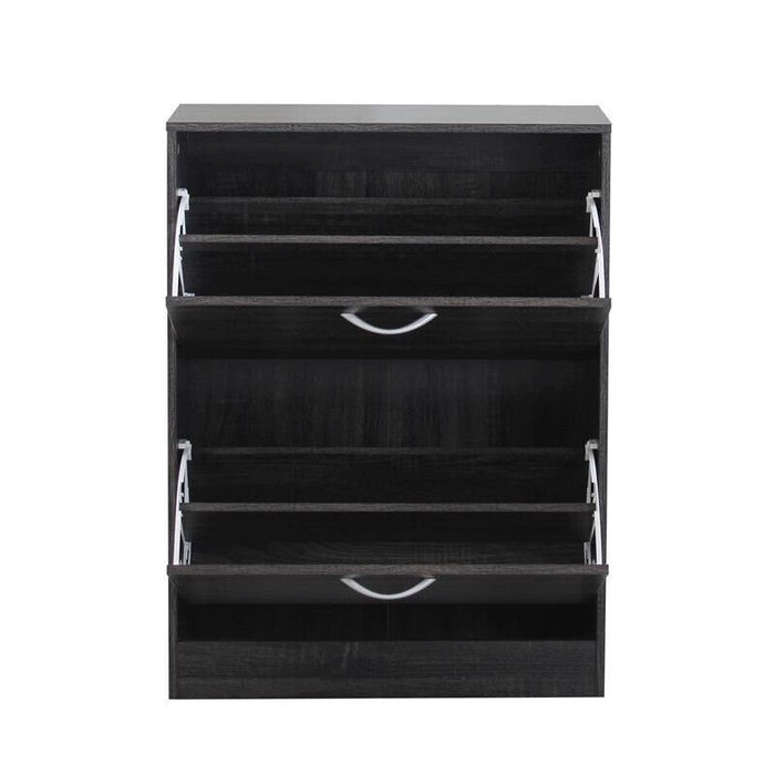 SCARPIERA SALLY GRIGIO SCURO CON 2 ANTE A RIBALTA 60 X 24 X H80 CM