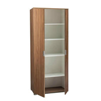 ARMADIO CON 2 ANTE TINTA NOCE 75 X 38 X H174 CM