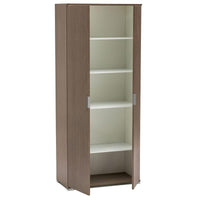 ARMADIO CON 2 ANTE ROVERE GRIGIO 75 X 38 X H174 CM