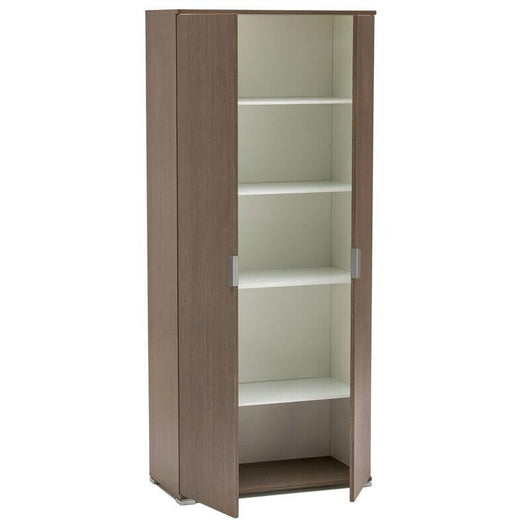 ARMADIO CON 2 ANTE ROVERE GRIGIO 75 X 38 X H174 CM