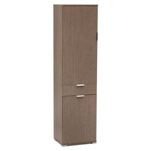 ARMADIO CON 2 ANTE E 1 CASSETTO ROVERE GRIGIO 45 X 38 X H174 CM