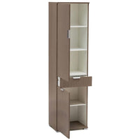 ARMADIO CON 2 ANTE E 1 CASSETTO ROVERE GRIGIO 45 X 38 X H174 CM