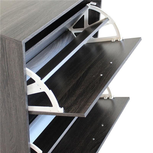 SCARPIERA SALLY GRIGIO SCURO CON 2 ANTE A RIBALTA 60 X 24 X H80 CM