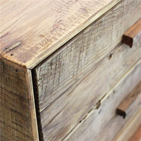 CASSETTIERA AGGIE IN LEGNO DI PINO RICICLATO CON 5 CASSETTI 60 X 40 X H100,5 CM