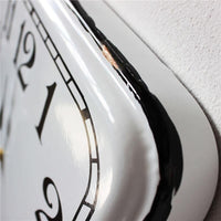 OROLOGIO DA PARETE MATHIAS IN FERRO 36 X 5,5 X H36 CM COLORE BIANCO