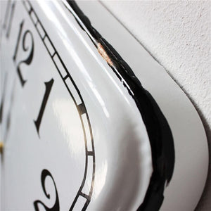 OROLOGIO DA PARETE MATHIAS IN FERRO 36 X 5,5 X H36 CM COLORE BIANCO