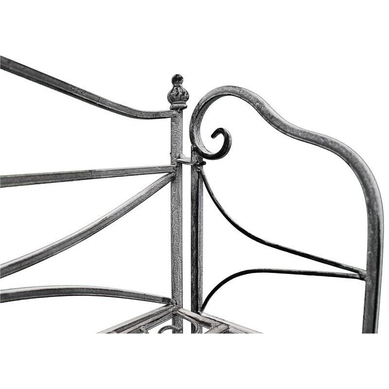 SCAFFALE PORTAVASI NOELLE CON 4 PIANI IN COLORE BIANCO OSSIDATO 61 X 32X H156 CM