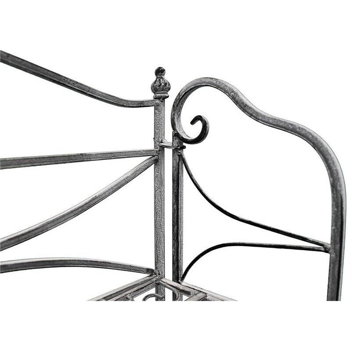 SCAFFALE PORTAVASI NOELLE CON 4 PIANI IN COLORE BIANCO OSSIDATO 61 X 32X H156 CM