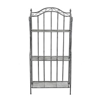 SCAFFALE PORTAVASI SELENE CON 3 PIANI IN COLORE BIANCO OSSIDATO