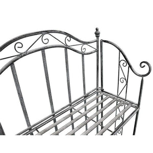 SCAFFALE PORTAVASI SELENE CON 3 PIANI IN COLORE BIANCO OSSIDATO