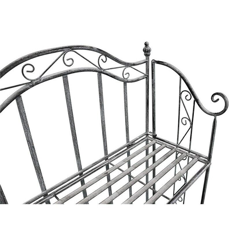 SCAFFALE PORTAVASI SELENE CON 3 PIANI IN COLORE BIANCO OSSIDATO