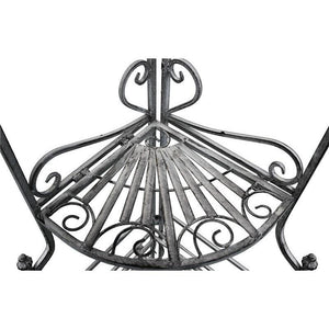 SCAFFALE PORTAVASI CHARLOTTE CON 4 PIANI IN COLORE BIANCO OSSIDATO