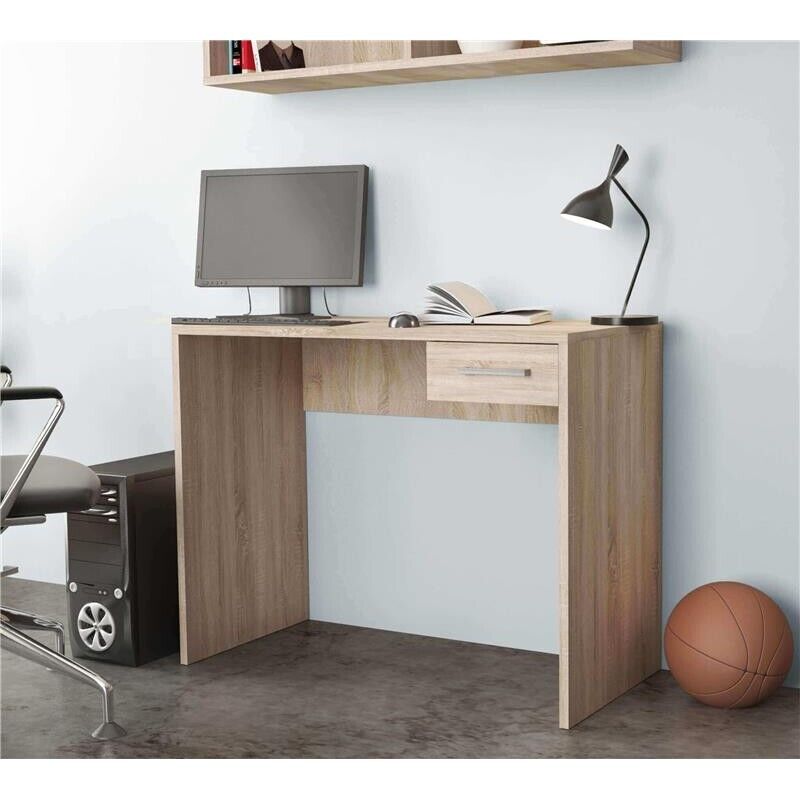 SCRIVANIA PORTA PC TOM IN COLORE QUERCIA CHIARO 90 X 45 X H74 CM