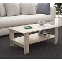 TAVOLINO MATCH PER SALOTTI IN DESIGN MODERNO PINO CHIARO