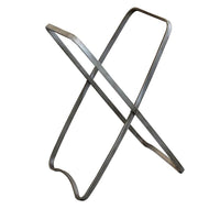 CESTA PORTA BIANCHERIA GILBERT IN TESSUTO BIANCO E STRUTTURA IN FERRO