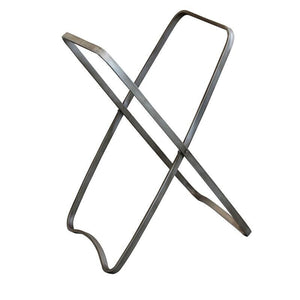 CESTA PORTA BIANCHERIA GILBERT IN TESSUTO BIANCO E STRUTTURA IN FERRO