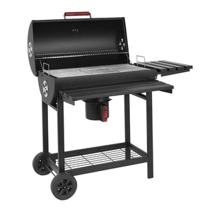 BARBECUE A CARBONELLA TENNESSEE IN ACCIAIO VERNICIATO NERO 113 X H70 X 97,5