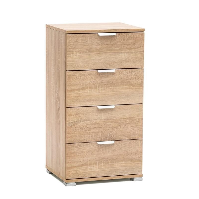 MOBILETTO A CASSETTIERA CON 4 CASSETTI IN COLORE NATURALE 45 X 38 X H85 CM