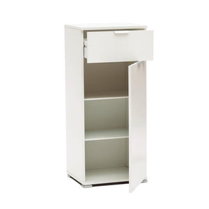 MOBILETTO CON ANTA E 1 CASSETTO BIANCO 45 X 38 X H103 CM