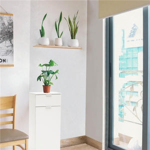 MOBILETTO CON ANTA E 1 CASSETTO BIANCO 45 X 38 X H103 CM