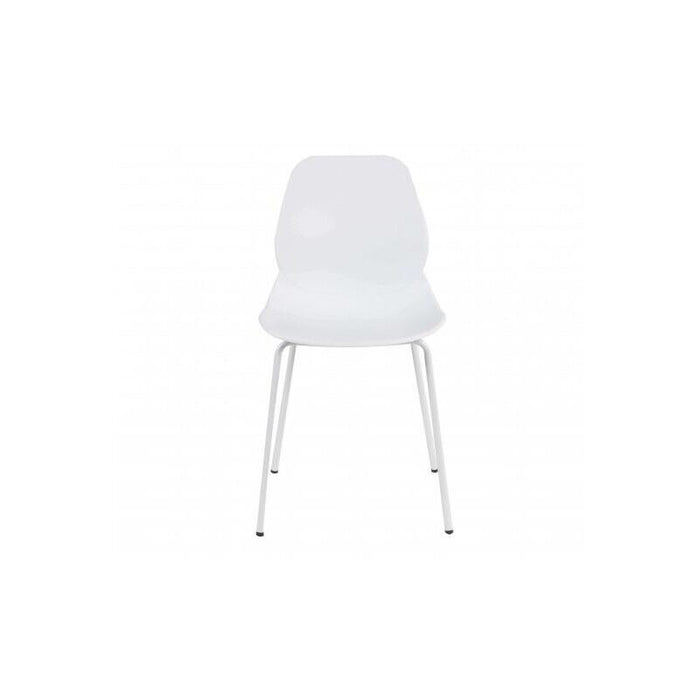 SEDIA STOCCARDA IN PLASTICA DI COLORE BIANCO 46 X 54 X H84 CM