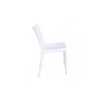 SEDIA PERLA IN COLORE BIANCO 55 X 47 X H82 CM