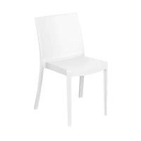 SEDIA PERLA IN COLORE BIANCO 55 X 47 X H82 CM
