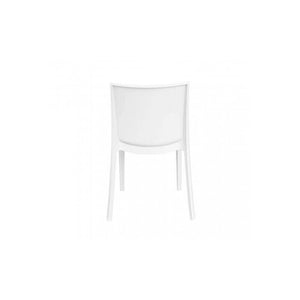 SEDIA PERLA IN COLORE BIANCO 55 X 47 X H82 CM