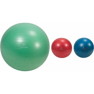 PALLA FITNESS CON SUPERFICIE ANTISCIVOLO Ø75 CM IN COLORE ASSORTITO CON POMPA