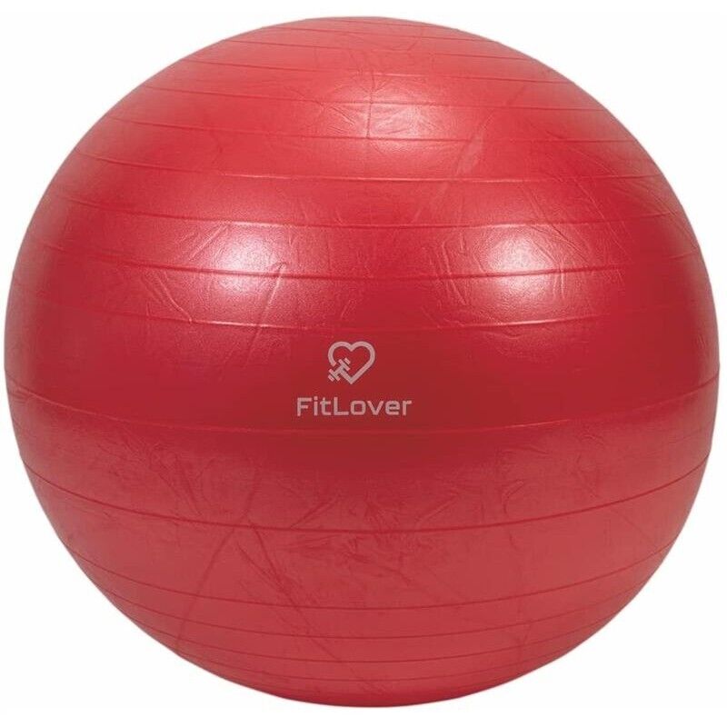 PALLA FITNESS CON SUPERFICIE ANTISCIVOLO Ø75 CM IN COLORE ASSORTITO CON POMPA