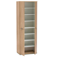 ARMADIO BASIC A 4 ANTE IN LEGNO NATURALE 60 X 38 X H174 CM COLORE MARRONE