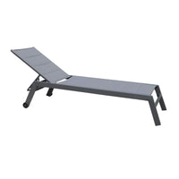 LETTINO FORMENTERA IMPILABILE IN COLORE ANTRACITE 198 X 61 X 34/95 CM