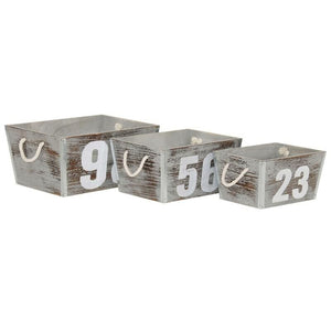 SET DI 3 CASSETTE IN LEGNO ZOE PORTA OGGETTI