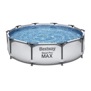BESTWAY PISCINA FUORI TERRA STEEL PRO MAX TONDA Ø 305 X 76 CM BIANCA